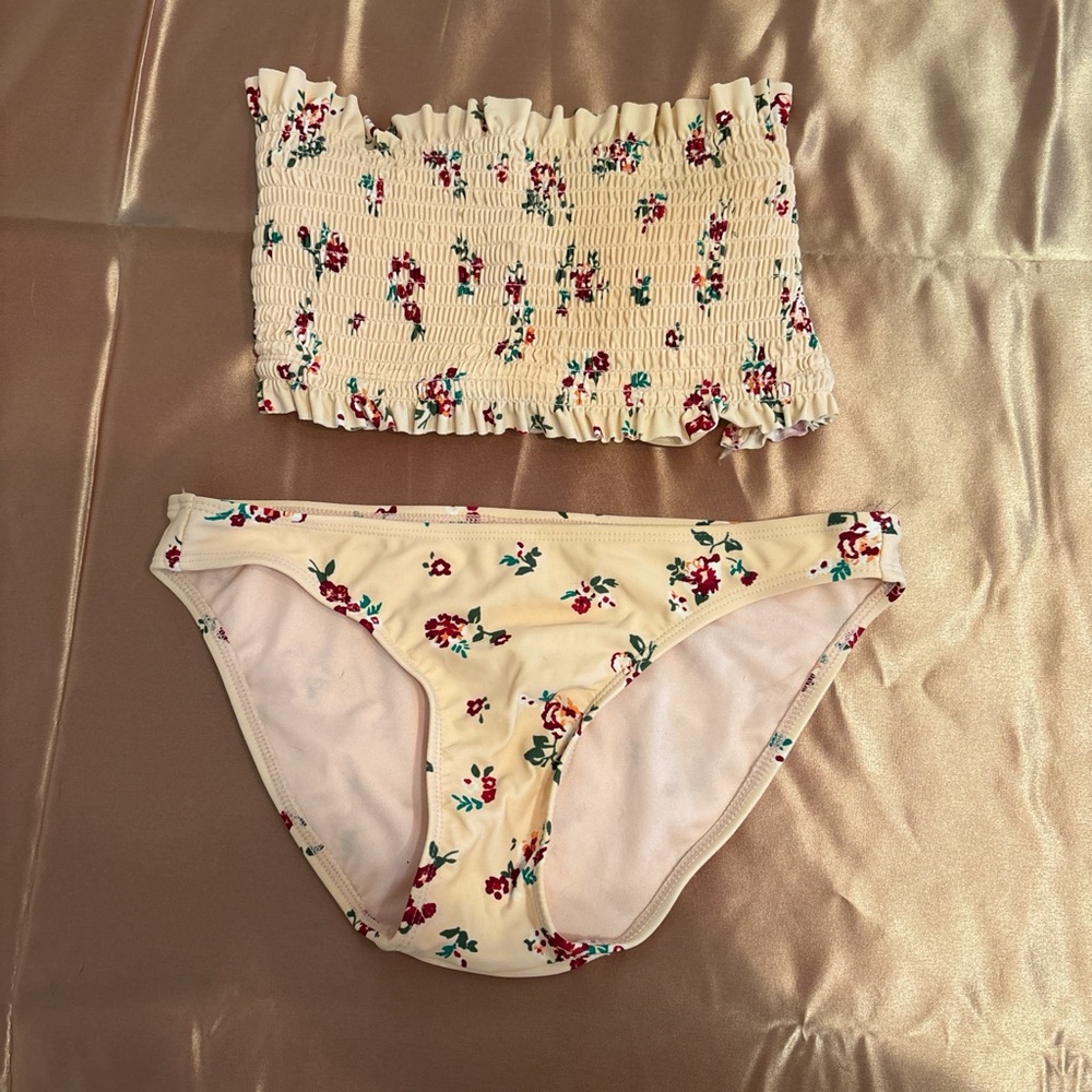Xhilaration Strapless Floral Bikini